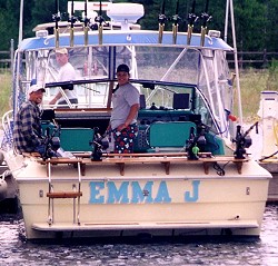 Lake Huron Charter Fishing with Emma J Fishing Charters near Cheboyban and Mackinaw City Michigan