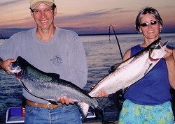 Lake Huron Charter Fishing with Emma J Fishing Charters near Cheboyban and Mackinaw City Michigan