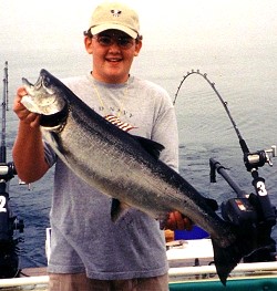 Lake Huron Charter Fishing with Emma J Fishing Charters near Cheboyban and Mackinaw City Michigan