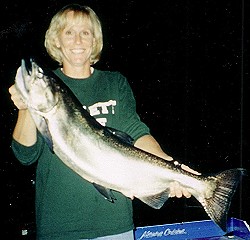 Lake Huron Charter Fishing with Emma J Fishing Charters near Cheboyban and Mackinaw City Michigan